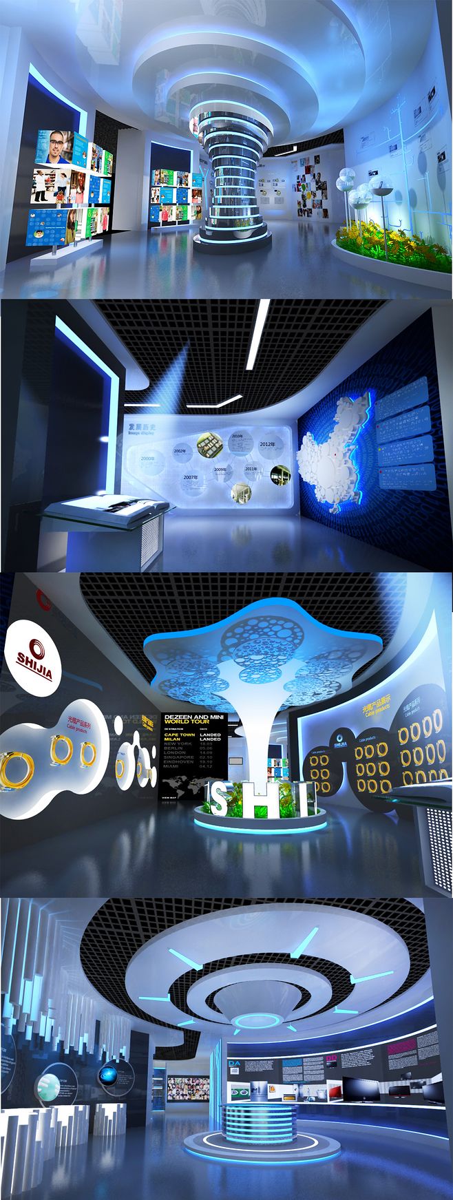 企業(yè)電子科技展廳設(shè)計(jì)與規(guī)劃 融合科技與藝術(shù)的未來體驗(yàn)空間