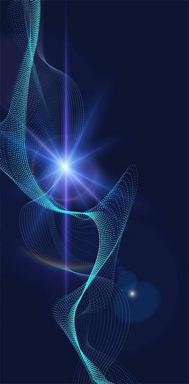 科技與時尚的交融 電子感曲線與波浪線背景下的潮流新風尚